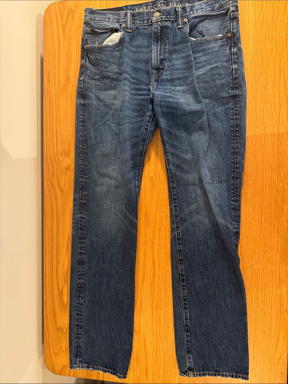 American Eagle Outfitters Dark Blue Straight Jeans